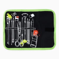 Пенал для кистей и карандашей текстиль, 16 предметов &laquo;Рисунок&raquo;