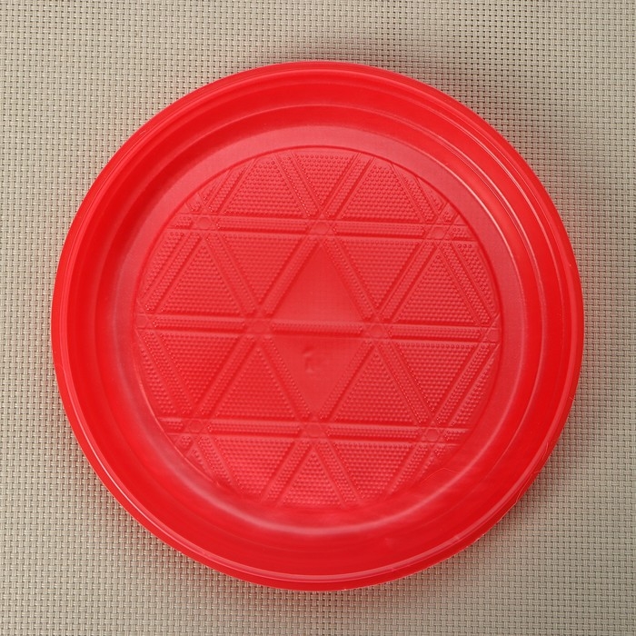 Набор пластиковой одноразовой посуды на 3 персоны Не ЗАБЫЛИ! &laquo;Светофор&raquo;, цвет МИКС