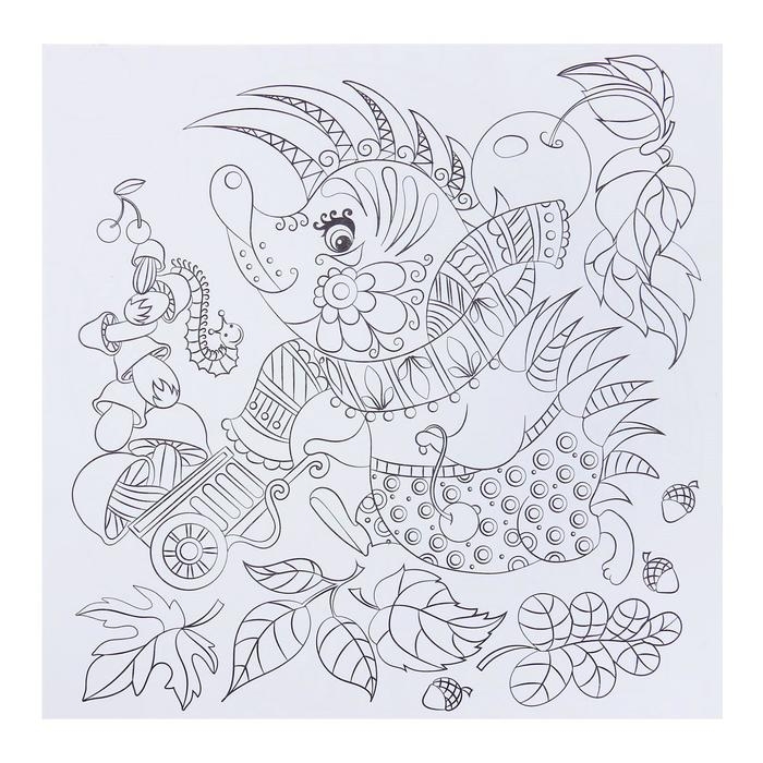 Раскраска - антистресс, альбом &laquo;Таинственный мир зверей&raquo; 20 стр.