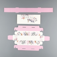 Коробка для конфет, кондитерская упаковка, 5 ячеек, &laquo;Венок&raquo;, 5 х 21 х 3.3 см