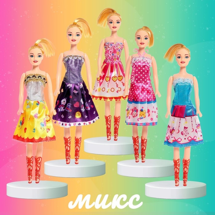Кукла-модель &laquo;Даша&raquo; в платье, МИКС