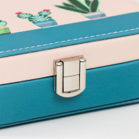 Шкатулка кожзам для украшений "Растения в горшочках" сине-розовая 5х15х10 см Шкатулка кожзам для украшений "Растения в горшочках" сине-розовая 5х15х10 см