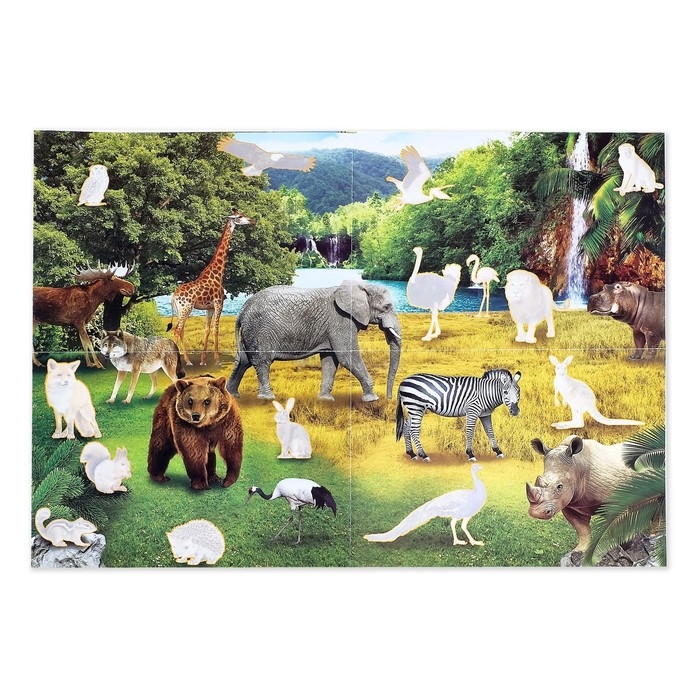 Активити-книга с наклейками и растущими игрушками &laquo;Животные планеты&raquo;, 12 стр.