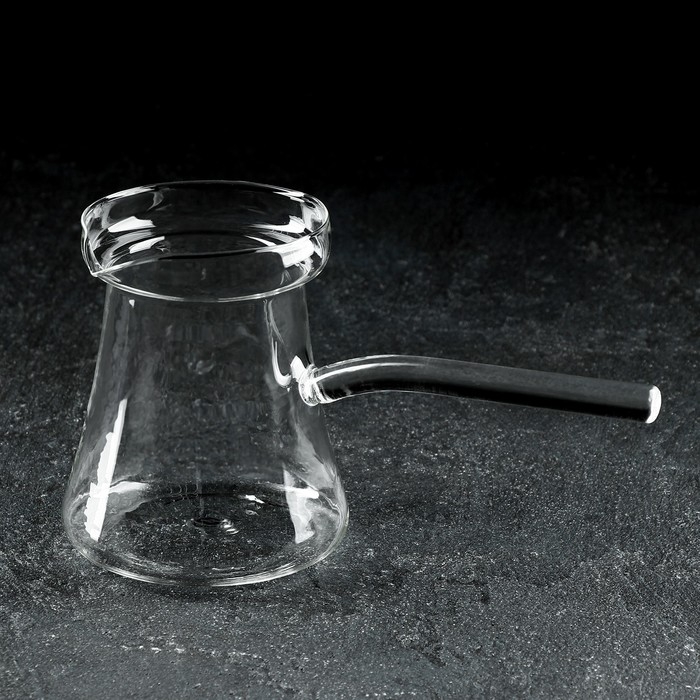 Турка стеклянная Magistro &laquo;Арабика&raquo;, 400 мл, 19&times;8,5&times;10 см