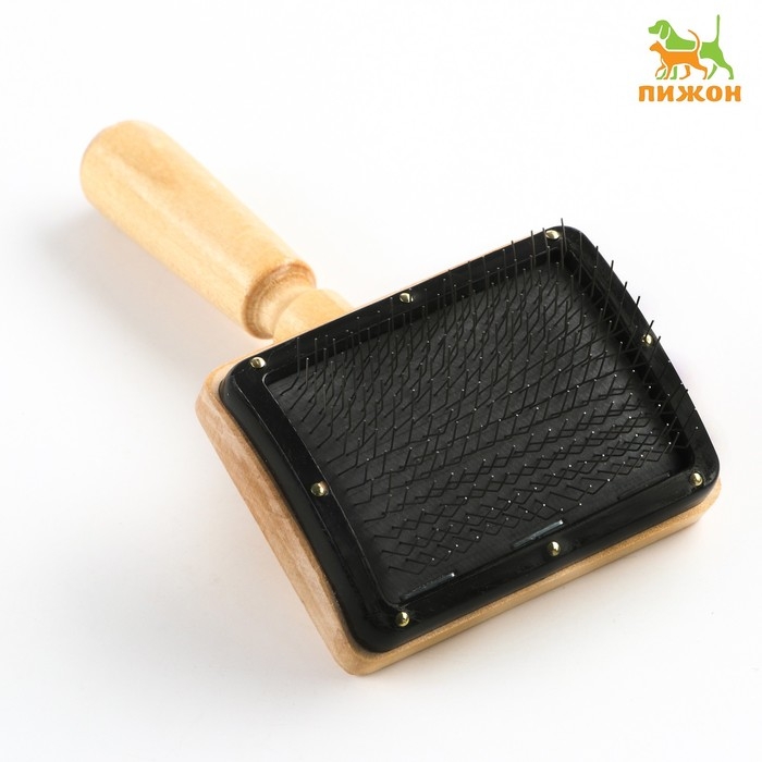 Щётка - пуходёрка деревянная Щётка - пуходёрка деревянная "Премиум", основание 80 х 60 мм