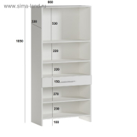 Пенал для ванной комнаты, белый, 66 х 33 х 185 см Пенал для ванной комнаты, белый, 66 х 33 х 185 см