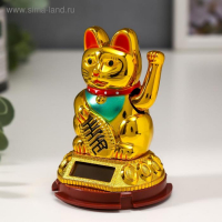 Маятник от солнечной батареи "Манэки-нэко золотой" 9,5х6,5х6,5 см Маятник от солнечной батареи "Манэки-нэко золотой" 9,5х6,5х6,5 см