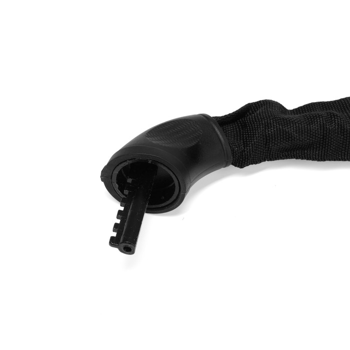 Замок навесной велосипедный LOCKLAND, кодовый, 6 х 1000 мм, цепь, цвет черный