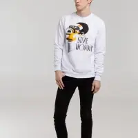 Толстовка &laquo;Меламед. Stevie Wonder&raquo;, белая, размер XXL