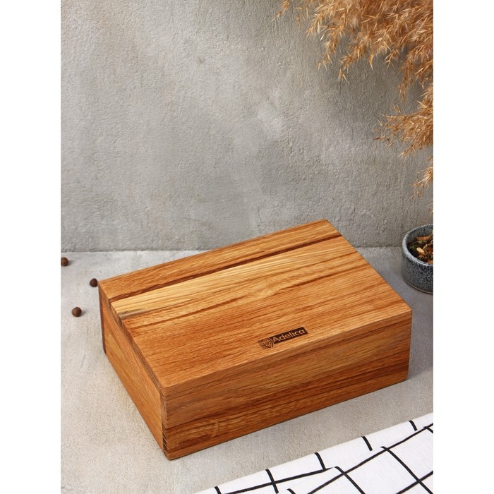 Подставка - салфетница Adelica, 21,5×15×7,5 см, дуб Подставка - салфетница Adelica, 21,5×15×7,5 см, дуб