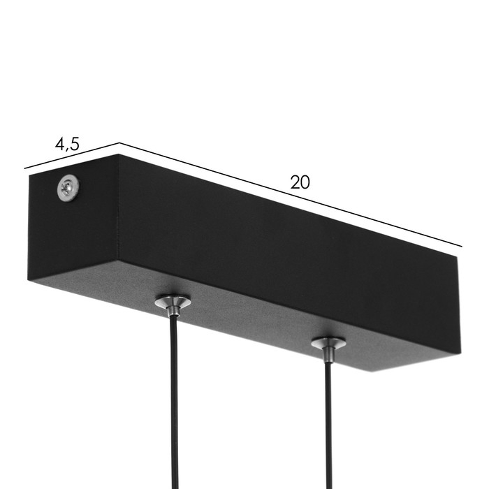 Светильник с ПДУ Светильник с ПДУ "Наоми" LED 20Вт 3000-6000К бело-черный 120х100 см