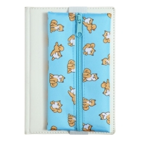 Пенал мягкий, 1 отделение, 95 х 200 мм, плоский, ПМ-шр28 Корги, с резинкой для блокнота, Пенал мягкий, 1 отделение, 95 х 200 мм, плоский, ПМ-шр28 Корги, с резинкой для блокнота,