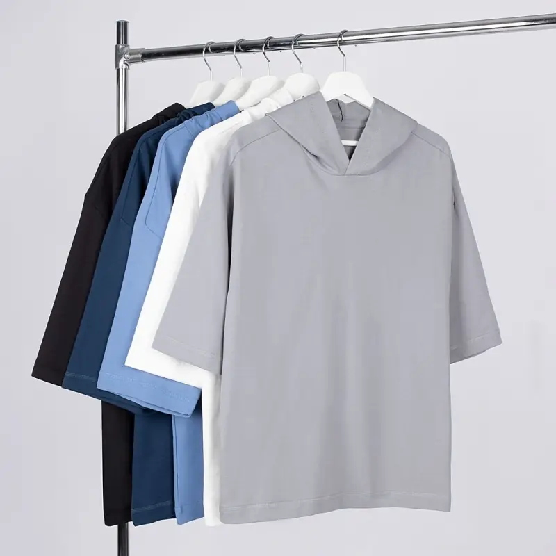 Футболка оверсайз унисекс с капюшоном Neofit, темно-синяя, размер XS/S