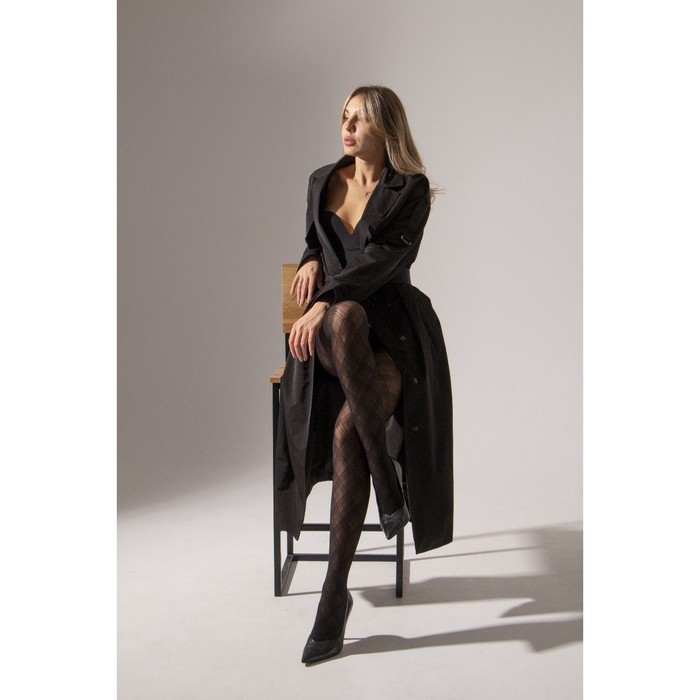 Колготки подростковые "Геометрия", рост 158-164 см