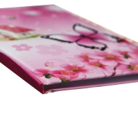 Записная книжка подарочная на замке, А6+, 48 листов, линия, "Бабочка", МИКС Записная книжка подарочная на замке, А6+, 48 листов, линия, "Бабочка", МИКС