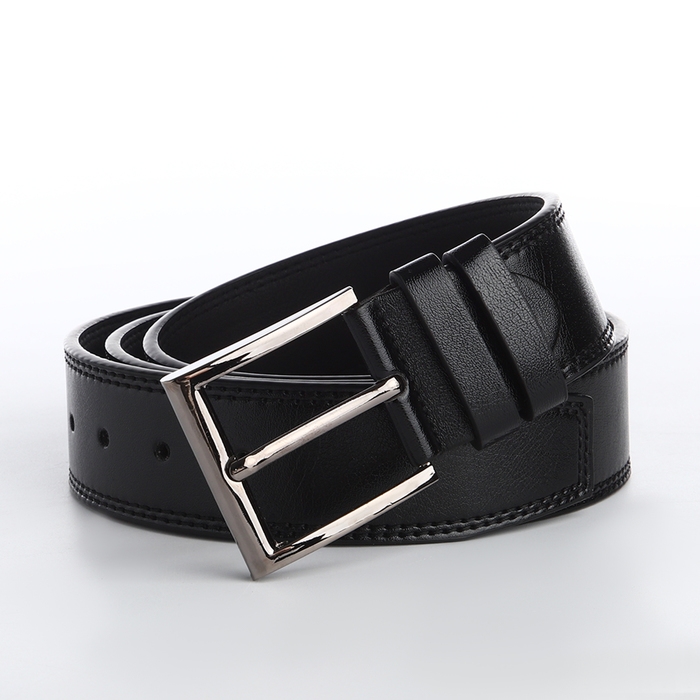 Ремень мужской «Великан», ширина 4 см, винт, пряжка металл, цвет чёрный Ремень мужской «Великан», ширина 4 см, винт, пряжка металл, цвет чёрный