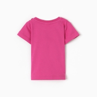 Футболка для девочки, цвет фуксия, рост 86 см