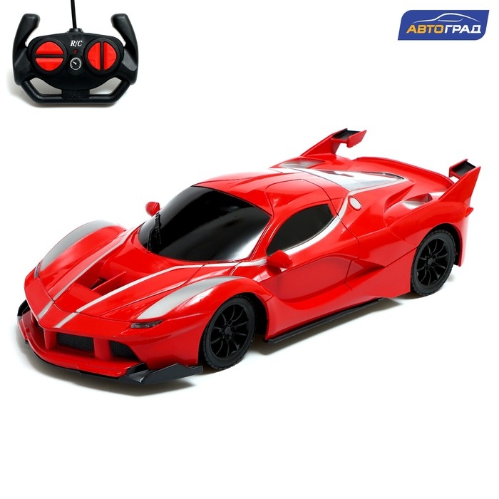 Машина радиоуправляемая &laquo;Спорткар&raquo;, работает от батареек, цвет красный