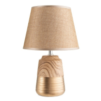Лампа настольная "Дуб рустикальный и золото" 1х40W Е14 34х22х22 см RISALUX