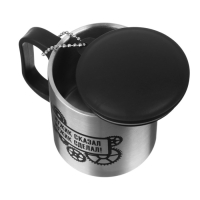 Термокружка, 180 мл, Туризм "Мужик сказал, мужик сделал", сохраняет тепло 2 ч, 8.5 х 6.8 см