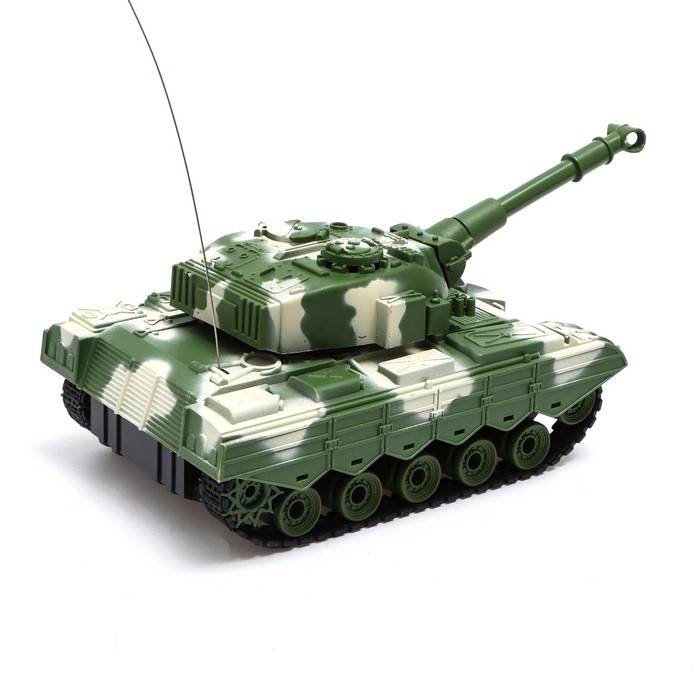 Танк радиоуправляемый «Атака», световые и звуковые эффекты, работает от аккумулятора, цвет зелёный Танк радиоуправляемый «Атака», световые и звуковые эффекты, работает от аккумулятора, цвет зелёный