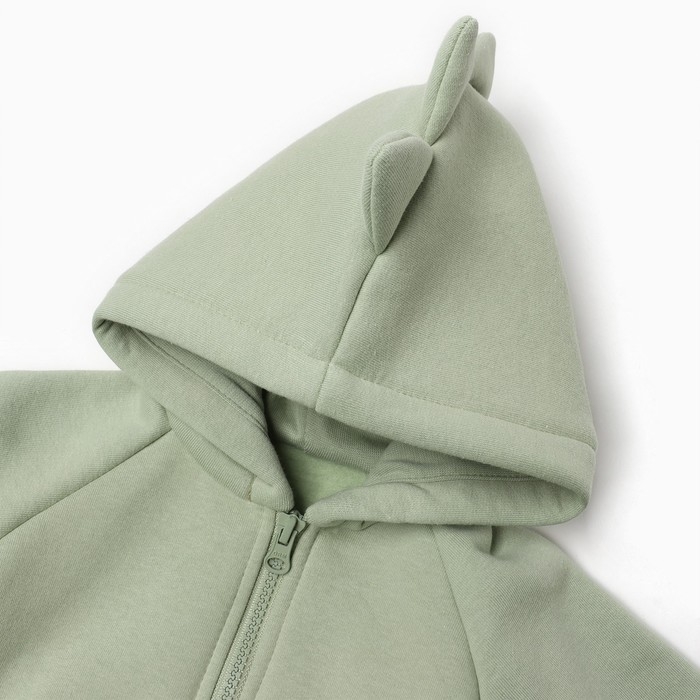 Костюм: толстовка и брюки Крошка Я Dino, рост 74-80, зеленый