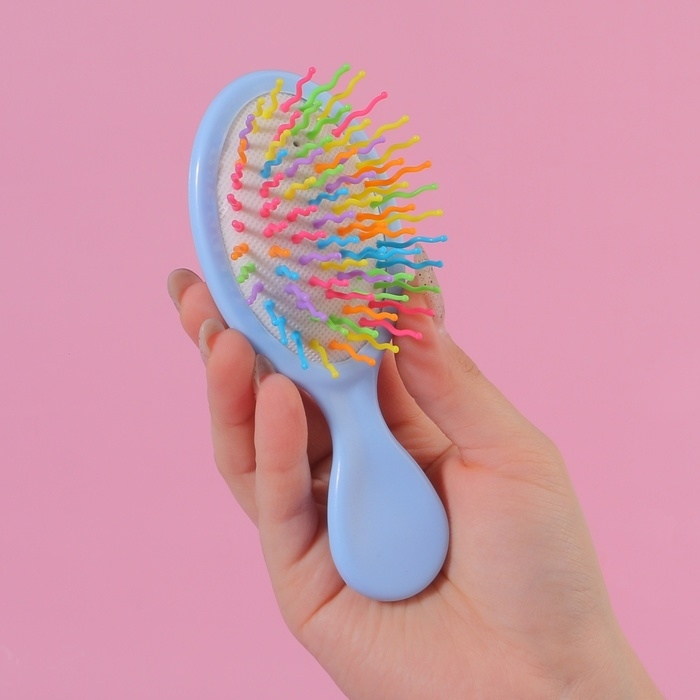 Расчёска - мини массажная, 14 × 6 см, рисунок МИКС Расчёска - мини массажная, 14 × 6 см, рисунок МИКС