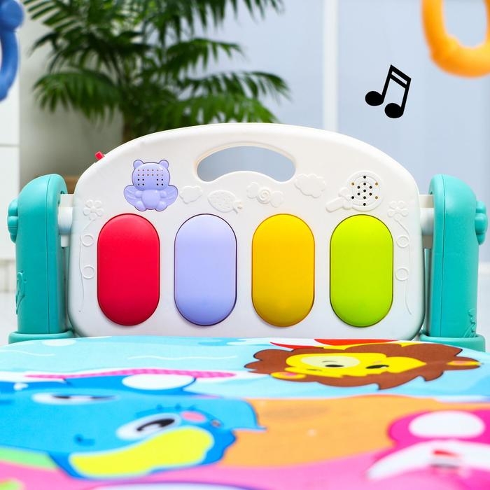 Развивающий музыкальный коврик &laquo;Пляж&raquo;, 73x48 см.