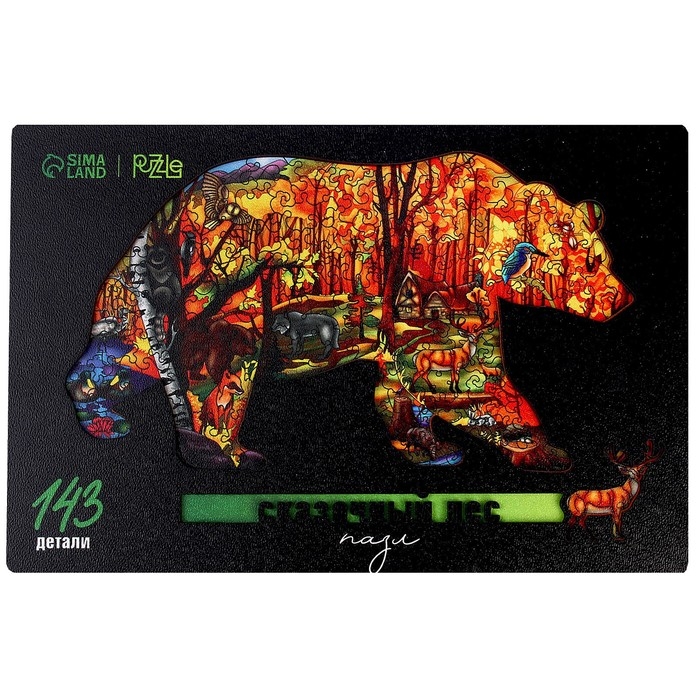 Пазл деревянный фигурный &laquo;Сказочный лес&raquo;, 143 элементов