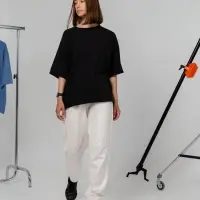 Футболка оверсайз Vozduh 2.0, черная, размер M/L Футболка оверсайз Vozduh 2.0, черная, размер M/L