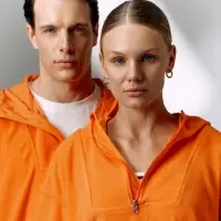 Анорак флисовый унисекс Fliska, оранжевый, размер XL/XXL