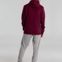 Толстовка с капюшоном унисекс King, бордовая, размер XS