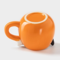 Кружка керамическая &laquo;Лисёнок&raquo;, 520 мл, цвет оранжевый