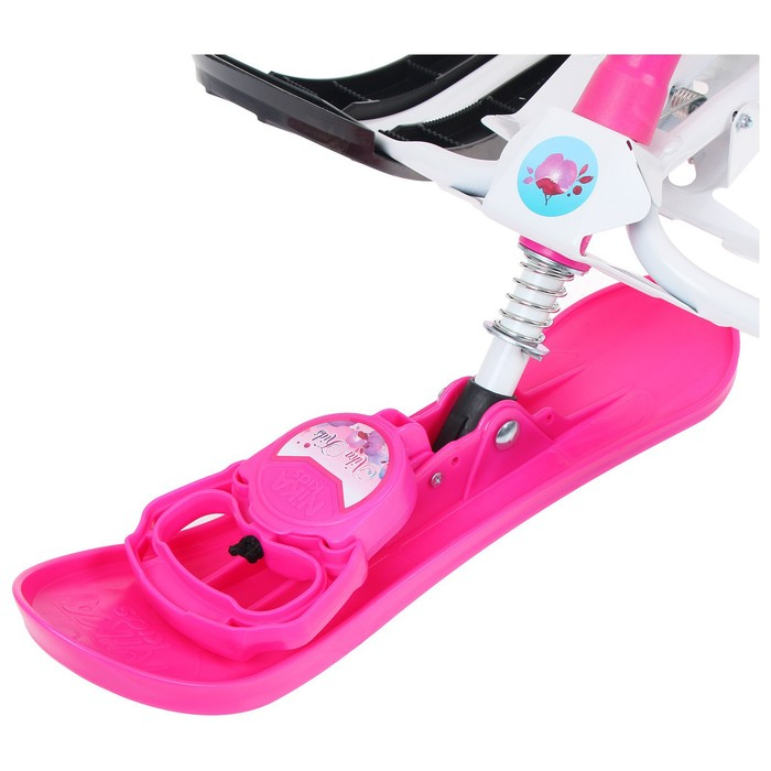 Снегокат &laquo;Ника-кросс Бабочки&raquo;, СНК, цвет розовый/белый