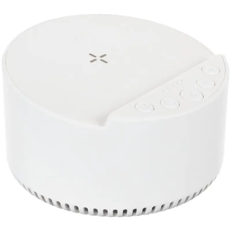 Bluetooth-колонка с беспроводной зарядкой relaxTime, белая Bluetooth-колонка с беспроводной зарядкой relaxTime, белая