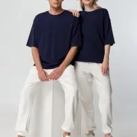 Футболка унисекс оверсайз Street Vibes, темно-синяя, размер M/L