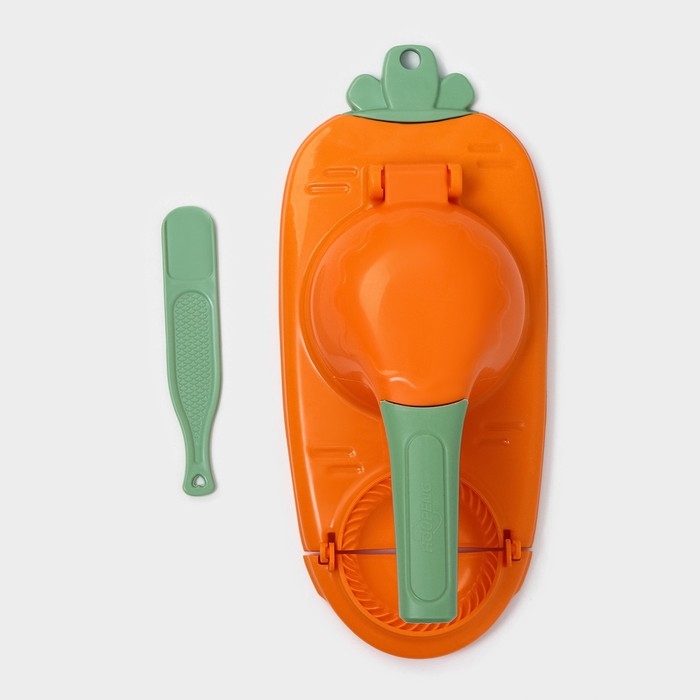 Форма для лепки вареников Доляна, 23×12×8 см, цвет оранжевый Форма для лепки вареников Доляна, 23×12×8 см, цвет оранжевый