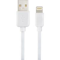 Кабель PERFEO, Lightning - USB, 2 А, 2 м, белый Кабель PERFEO, Lightning - USB, 2 А, 2 м, белый