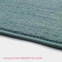Коврик для дома Доляна «Софт», 50×80 см, цвет бирюзовый Коврик для дома Доляна «Софт», 50×80 см, цвет бирюзовый