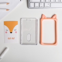 Чехол для бейджа с ушками «Лисичка», 7 х 12 см Чехол для бейджа с ушками «Лисичка», 7 х 12 см