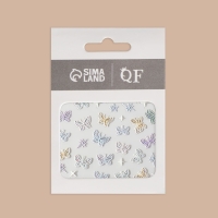 Наклейки для ногтей &laquo;Волшебные бабочки&raquo;, объёмные, разноцветные