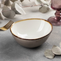 Салатник фарфоровый Magistro «Церера», 440 мл, 15,3×13 см, цвет коричневый Салатник фарфоровый Magistro «Церера», 440 мл, 15,3×13 см, цвет коричневый