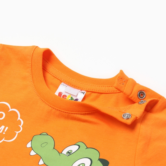 Футболка для мальчика, цвет оранжевый, рост 80 см Футболка для мальчика, цвет оранжевый, рост 80 см
