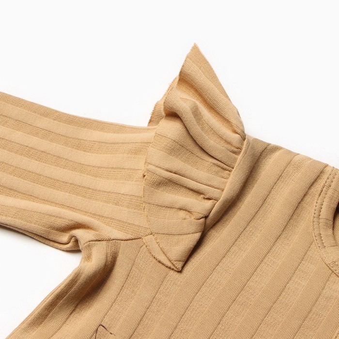 Лонгслив детский, цвет бежевый, рост 62 см