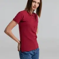 Рубашка поло женская Neptune вишнево-красная, размер S Рубашка поло женская Neptune вишнево-красная, размер S