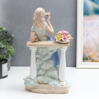 Сувенир керамика "Девушка на балконе" 35х18х12 см