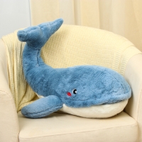 Мягкая игрушка &laquo;Кит&raquo;, 75 см, с пледом, рот на молнии