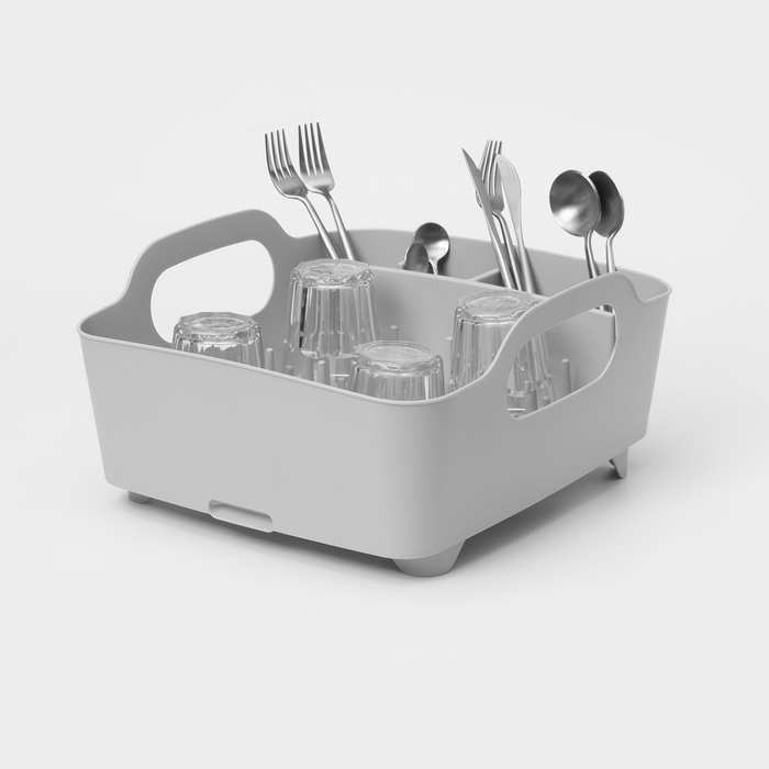 Сушилка для посуды &laquo;ИЗЛИ&raquo;, 37&times;33&times;18 см, цвет смоки