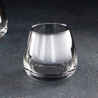 Набор низких стеклянных стаканов &laquo;Серебряная дымка&raquo;, 300 мл, 4 шт