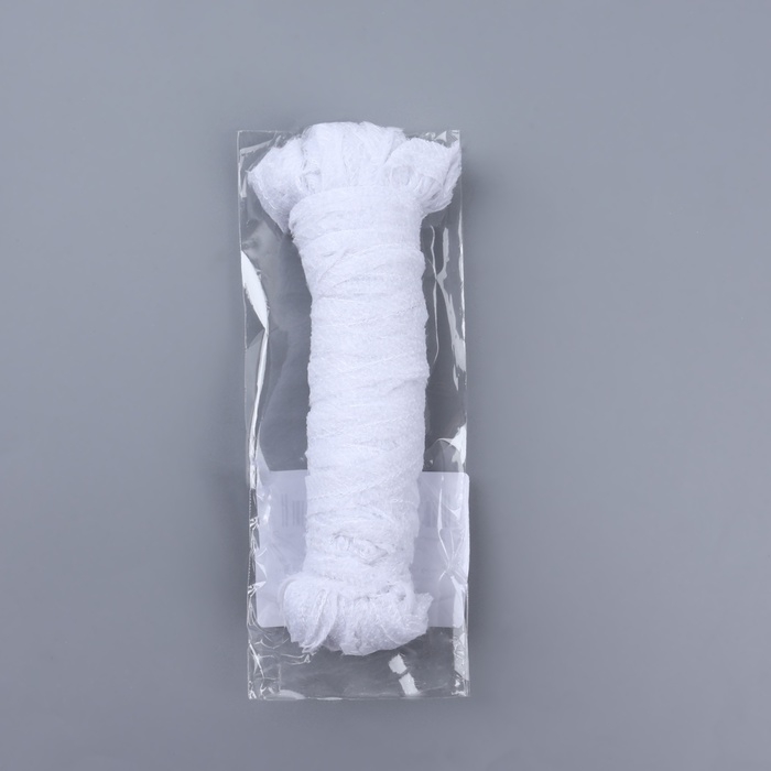 Лента по косой со строчкой, 10 мм × 50 м, цвет белый Лента по косой со строчкой, 10 мм × 50 м, цвет белый